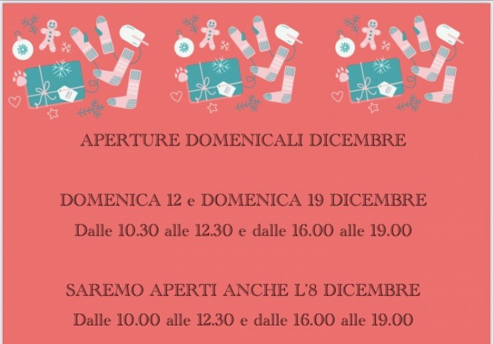 Aperture Straordinarie Dicembre