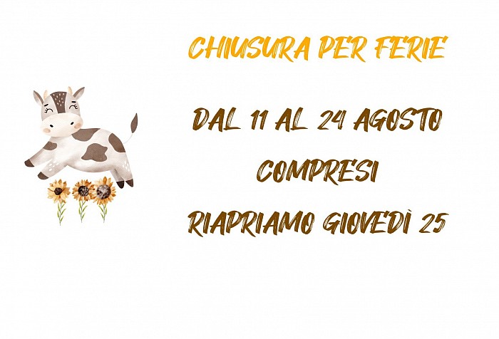 Chiusura per ferie