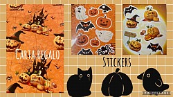 Carta regalo e stickers a tema Halloween