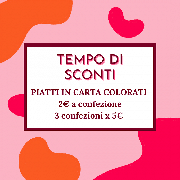 Offerta Piatti in carta colorati