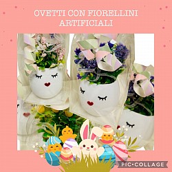 Ovetti con fiorellini artificiali