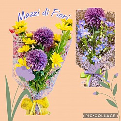 Fiori finti, fiori di stoffa, mazzi di fiori