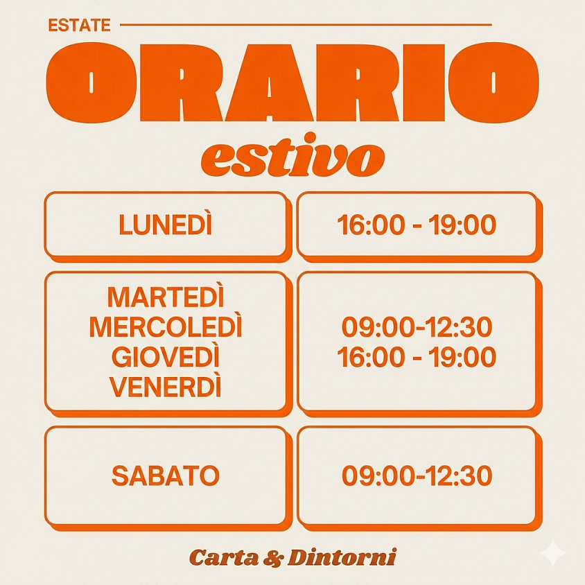 Dal 20 giugno nuovo orario estivo