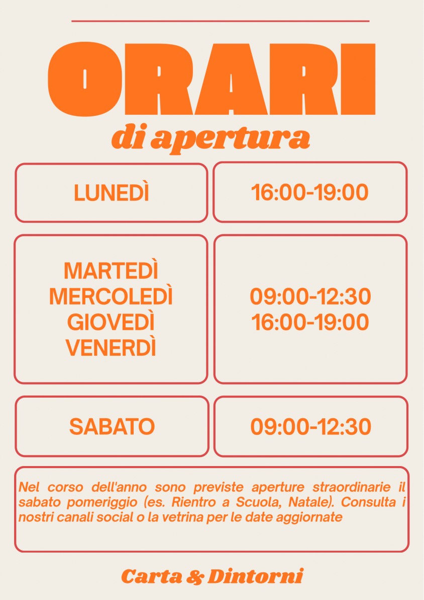 Carta e dintorni Savigliano cartoleria ex cuneo carta orario